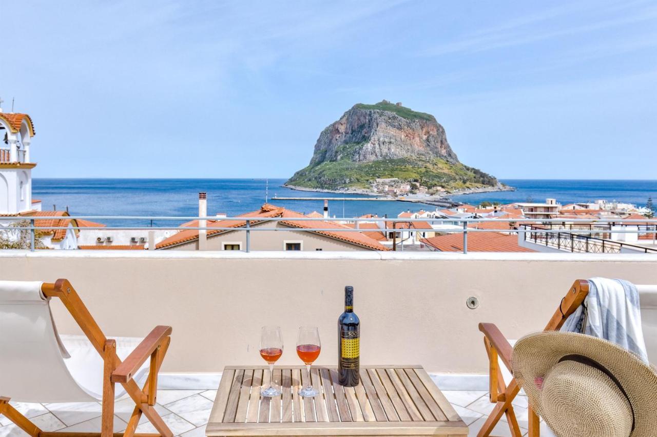 Monemvasia Modern Flat With Panoramic Sea View Extérieur photo