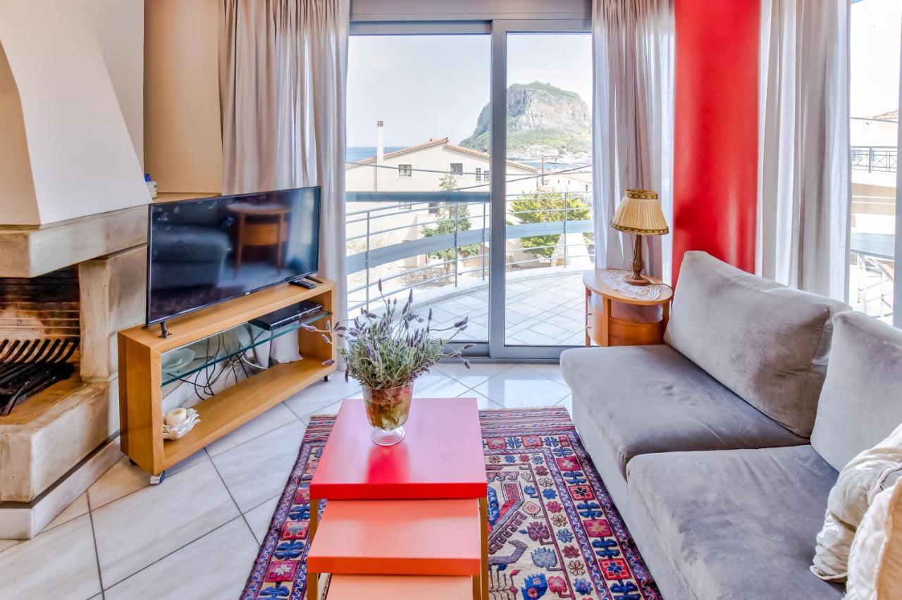 Monemvasia Modern Flat With Panoramic Sea View Extérieur photo