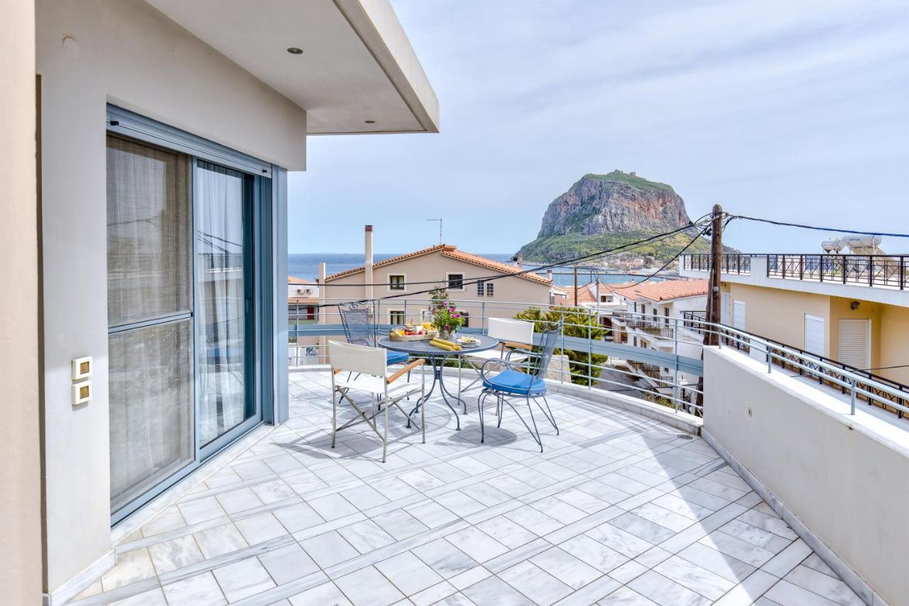 Monemvasia Modern Flat With Panoramic Sea View Extérieur photo
